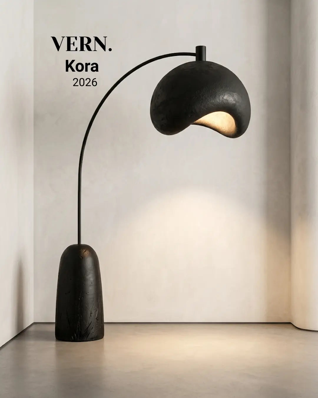 Kora | Brütalist Organik Lambader