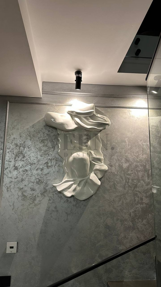 scultura in poliestere, arredamento casa, decorazione artistica, scultura moderna, scultura da giardino, dettagli di interior design, arte Vern