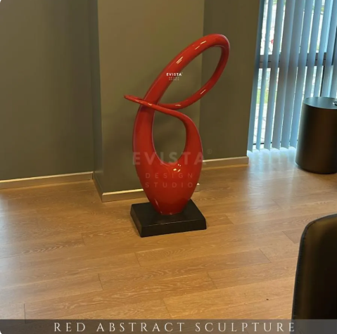 Helix 160 | Modern Soyut Spiral Formlu Dekoratif Zemin Heykeli