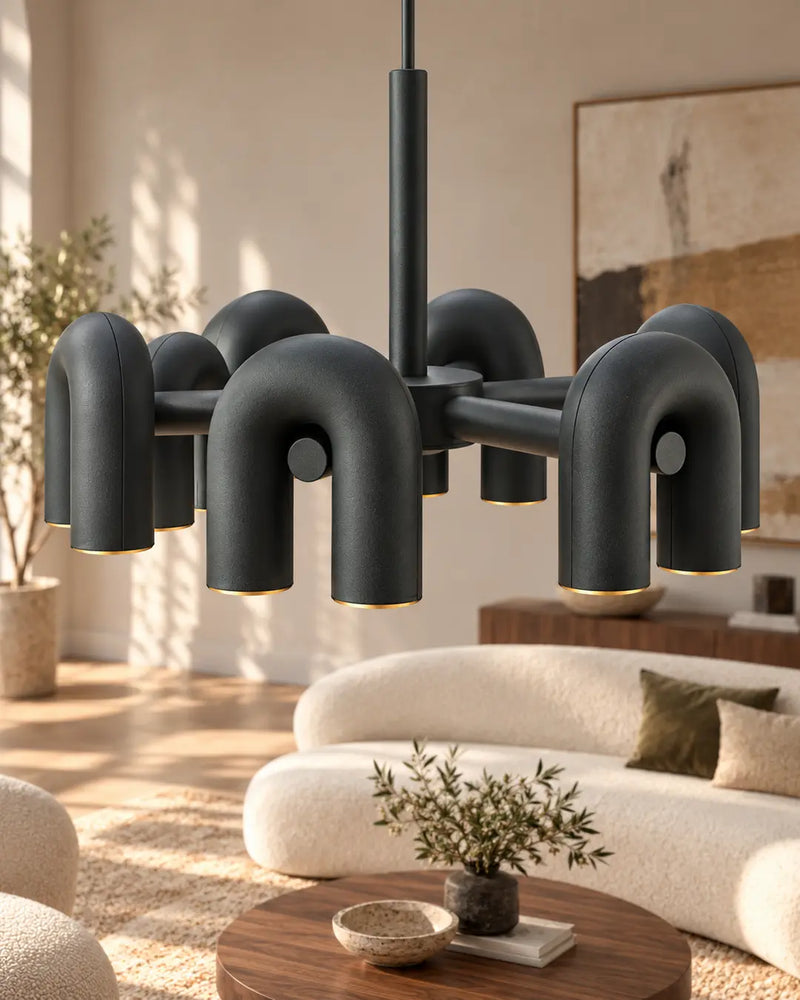 Arcora Kemer Formlu Avize – Modern Salon Aydınlatması