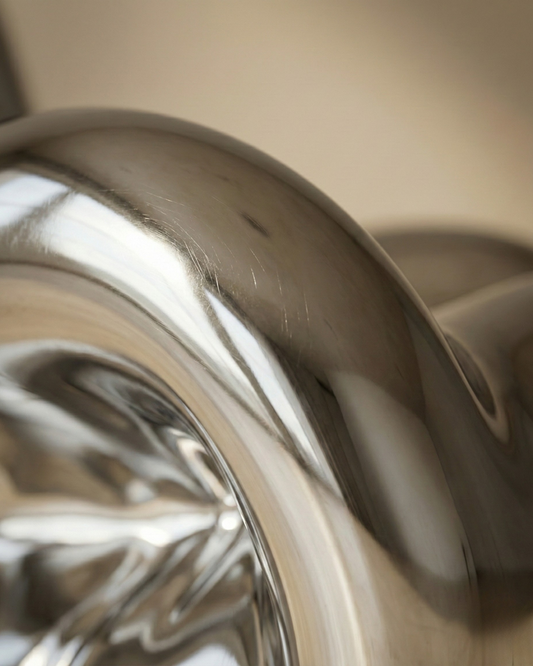 Mercurial | Heykelsi Formlu Krom Kaplama Tasarım Koltuğu