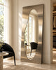 Ovara — Organic-Formed Stainless Metal Full-Length Mirror