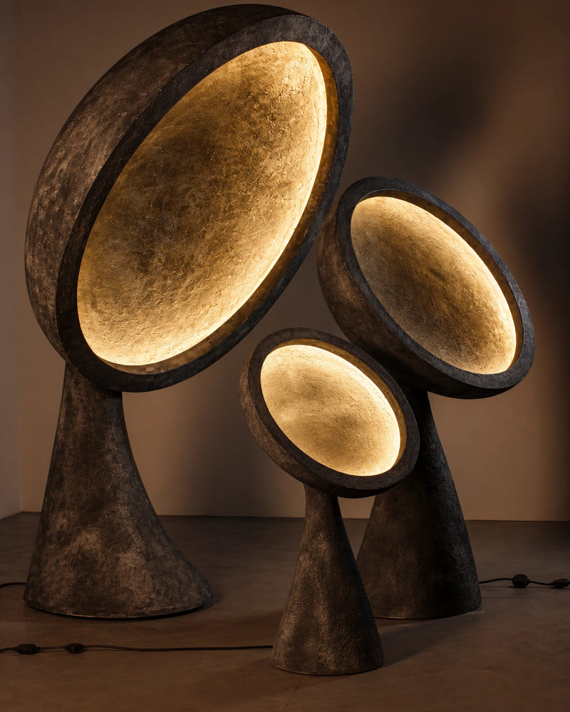 Soleva Trio — Set di tre lampade da terra scultoree